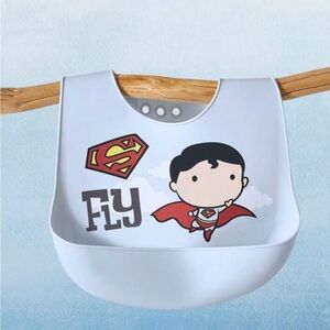 Superman Kids Bib - Gray